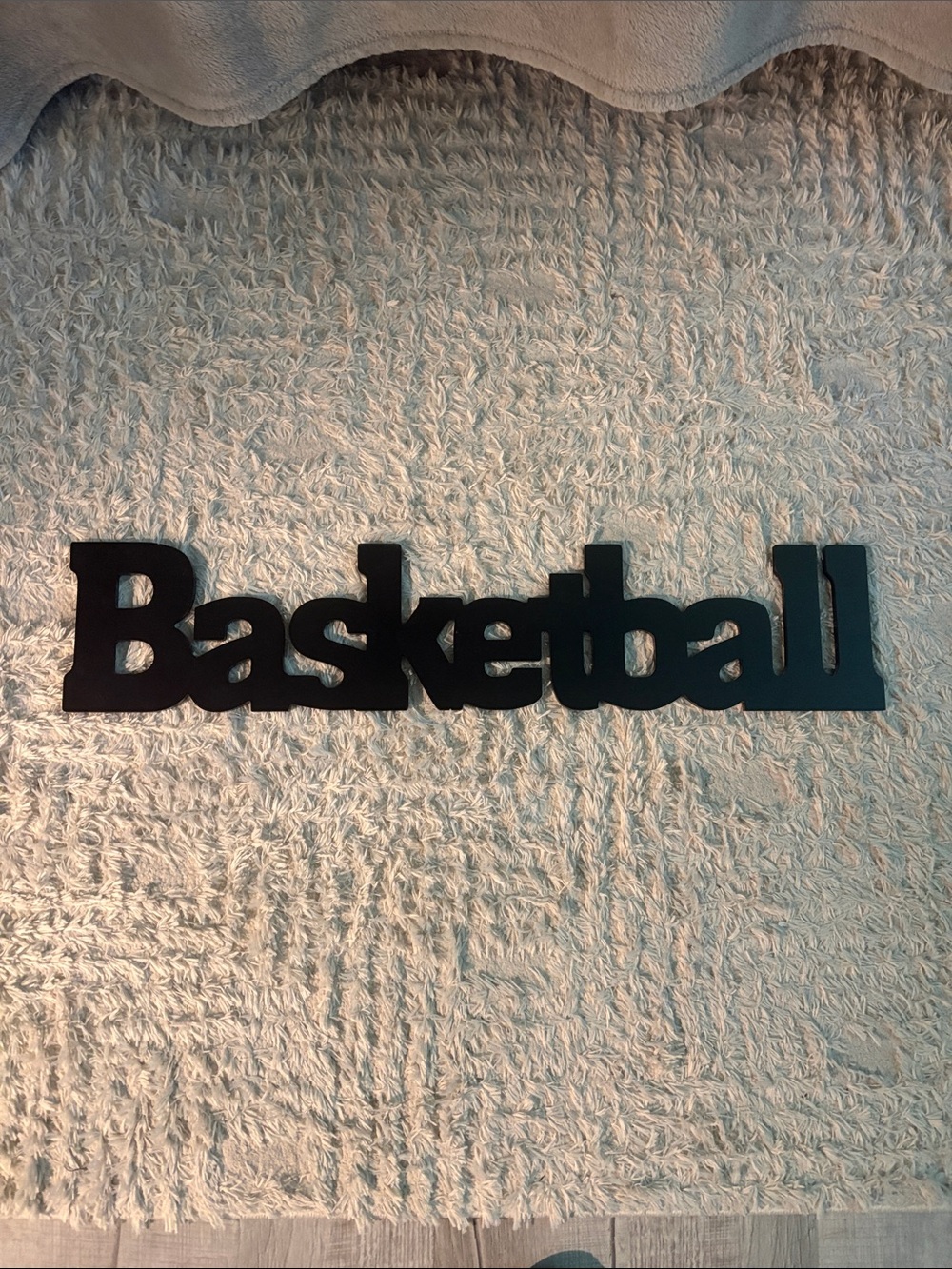 Black 'Basketball' Wall Word Decor - Team Sport Accent